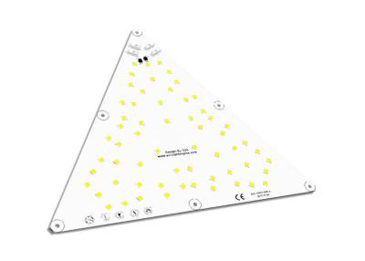 Chine Carte PCB triangulaire adaptée aux besoins du client LED, panneau d'aluminium de la lumière PCBA de 20W/50W LED à vendre