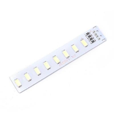 China 8 SMD Led Pcb Circuit Board Short Rectangle Light Source Aluminum Plate For USB Lighting for sale