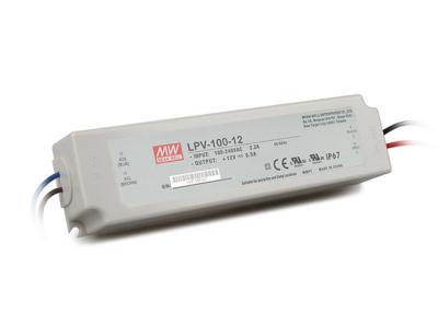 China Single Output Driver LED AC-DC LPV-100-12 100W 12VDC Meanwell Constant Voltage for sale