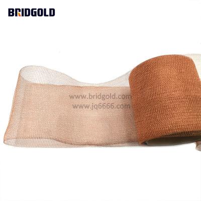 China Cu-ETP (Export Transfer Prices) underground bare knitted copper mesh 80mm for pest control copper wiring mesh 20ft pure copper for sale