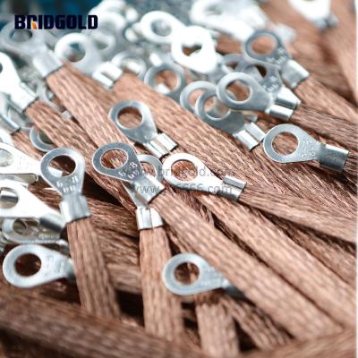 China Underground Free Sample Flexible Braid Jumper Ties Ground Bus Industrial Manufacturer for sale