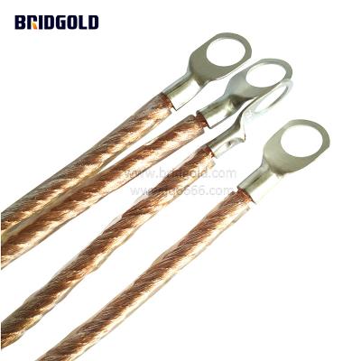 China Factory Direct 36AWG Stretch Grounding Flexible Braid , Copper Strands With Hooks for sale