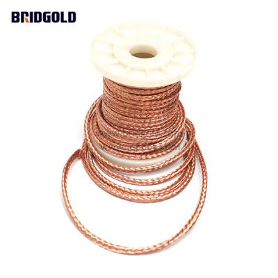 China For AWG41 Motor Highly Flexible Square Carbon Brush Wire Stranded Copper For Brush Copper For Motor Flexible Connection for sale