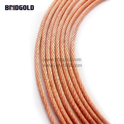 China C11000 Flexible Copper Braided Wires With Welded Ends 8*255/0.05 For Carbon Brush Wire for sale