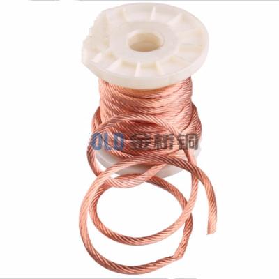 China Free Sample 7*19/0.10 Underground Flexible Stranded Copper Wire 35mm2 for sale