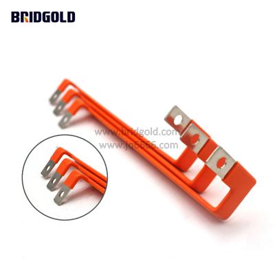 China C11000 Copper Busbar Connection Electrical Flexible Copper Aluminum Laminated Connector for sale