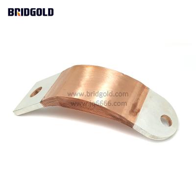 China C11000 C11000 Copper than Copper Stamped Copper Busbar Used in Electrical Fuse Box Battery Pack Laminated Copper Shunts for sale