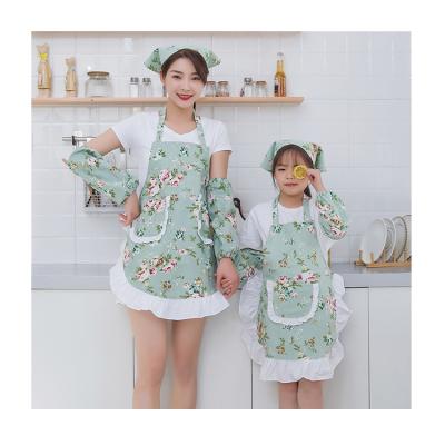 China Popular Wholesale Custom Design Quality Cotton Aprons Kitchen Cleaning Cooking for sale