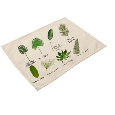 China Sustainable World's Best Selling Products Non Slip Nordic Single Place Mat Cotton Heat-Insulated Linen Place Mats for sale