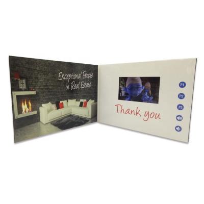 China USA Top Quality 4.3 Inch Recordable TFT Promotion Card Brochure Video Card Video Brochure for sale