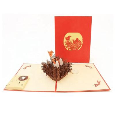 China New USA Design Fancy 3d Happy Birthday Pop Up Greeting Cards for sale