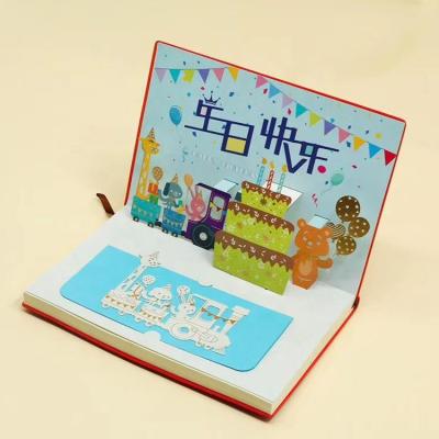 China New USA Design Custom Musical 3d Pop Up Greeting Cards Printing With Your Own Idea for sale