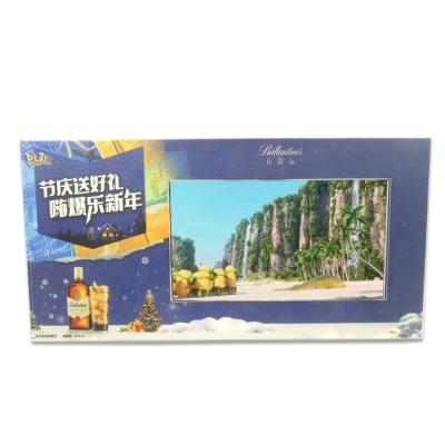 China Business Greeting Gift Display Supermarket Indoor Video Advertising Acrylic LCD Display With Motion Sensor for sale