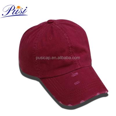 China COMMON Get Free Sample Custom Plain Distressed Dad Hat White Dad Hat With Embroidery Logo High Quality Custom Hats Wholesale Dad Hat for sale