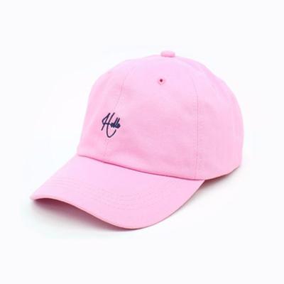 China JOINT Pink Dad Hats 3D Embroidery Unstructured Baseball Cap For Woman / Girl for sale