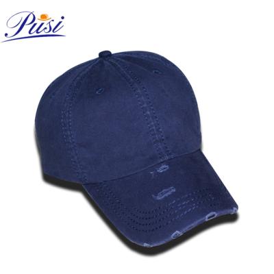 China Fashion JOINT New Custom Embroidery Simple Baseball Cap Distressed Hats/Worn Baseball Caps for sale