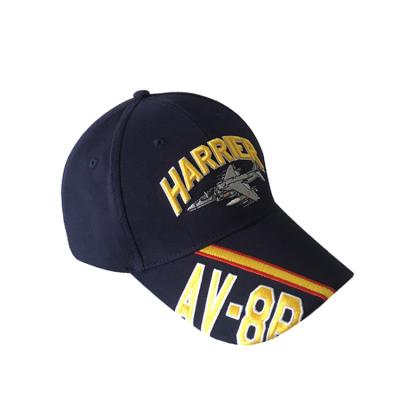 China JOINT Custom Hat 3d Embroidery High Quality Navy Blue Baseball Cap Military Baseball Cap for sale