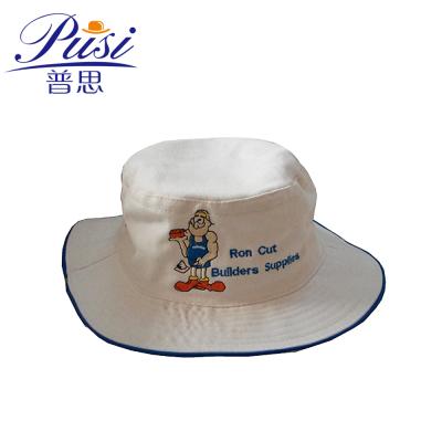 China Character Get Free Sample Shipping Wholesale Within 15 Days Custom Cotton Twill Fisherman Embroidery Logo Bucket Hat for sale