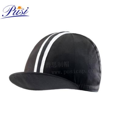 China Custom design COMMON cycling hat, cycling hat, black empty cotton biker hat for sale