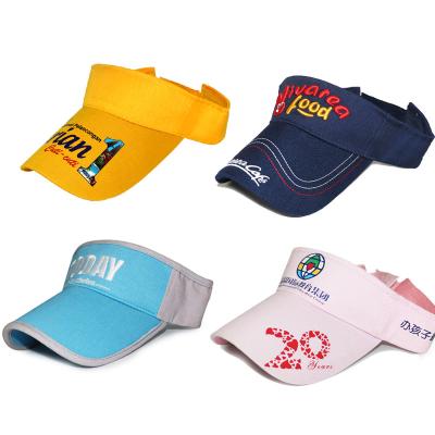 China JOINT China made outdoor custom embroidery sun visor hat summer running visor hats hats for sale