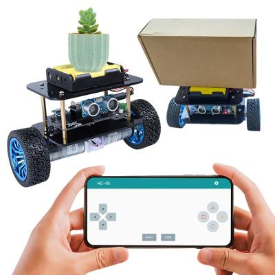 China 2021 Project Electronic Mini Transport Robot Wireless Control Self Balancing Electronic Robot Car Kit for sale