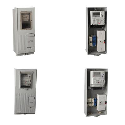 China To supply Africa type SMC, DMC, ABS single and three phase box meter cabinet 2P for sale