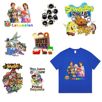 China Factory High Quality Washable Kids Clothes Sticker Cute Transfer DTF Heat Transfer Customizable Design Screen Printing Transfers for sale