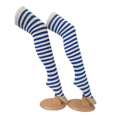 China Sporty Wholesale Long Striped Game Bangs Christmas Stocking Game Cosplay Women Stockings for sale