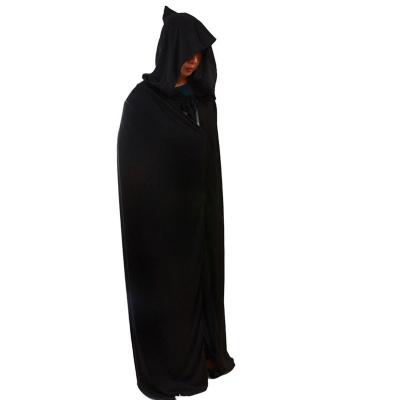 China Comfortable High Quality Grim Reaper Dress Up Costume Adult Halloween Big Black Coat for sale