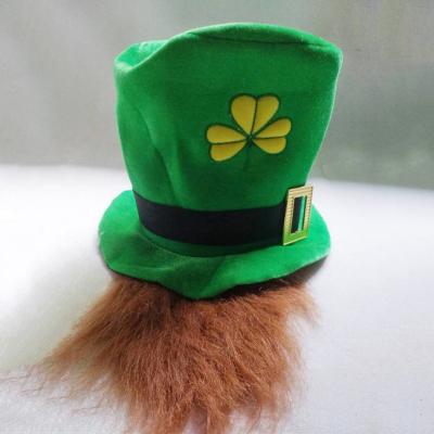 China Comfortable Hot Sale Mardi Gras St. Patrick's Day Party Beard Hat Party Hats Party Hats for sale