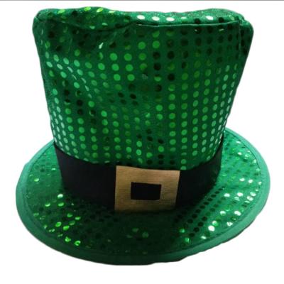 China High Quality Comfortable Irish Women's Universal Festival Sequin Green Hat Party Carnival Hats for sale