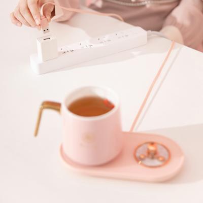 China New Gift 5 Speed ​​Temperature Temperature Sales Portable Camping Warmer Tea Milk Cup USB Coffee Heater Fit 2021 Hot Promotional USB Charging for sale