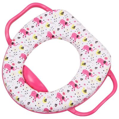 China Soft Baby Toilet Training Pad Baby Toilet Training Seat Baby Potty Seat with Small Handles for sale