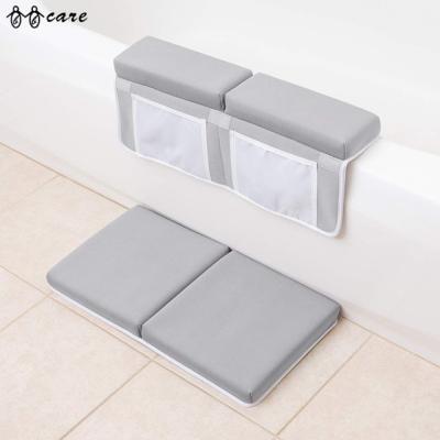 China BBCare Sustainable Bath Kneeler with Elbow Rest Pad Set Kneeling Pad and Thick Elbow Support with Baby Toy Organizer for sale