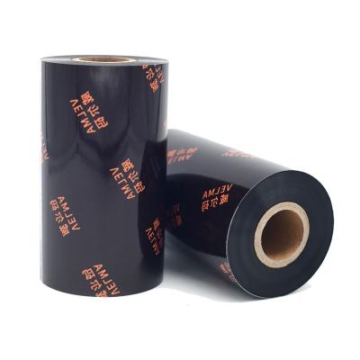 China COMPATIBLE Customizable Label Barcode Heat Transfer Size Mixed Carbon Base Tape 110mm*300m Applicable To Zebra Printer for sale