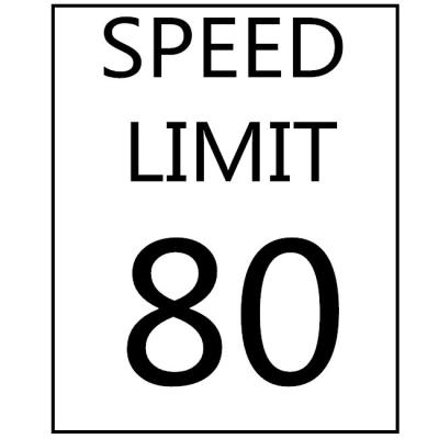 China Speed Limit Sign Custom Traffic Speed Sign On Road Speed Control Sign for sale