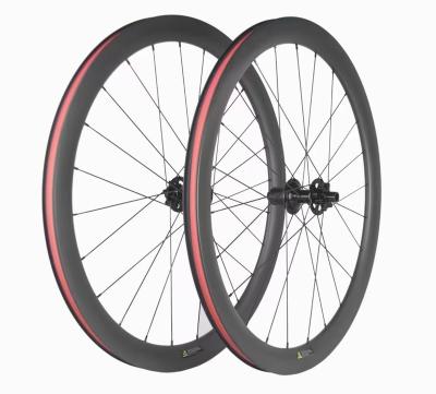 China TB340 Mountain Bikes Carbon Wheels Road Bike Wheelset 25mm Disc 45mm Anvil Bicycle Wheels Carbon 700c Width for sale