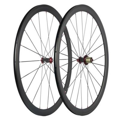 China Hot Selling Mountain Bikes TB267 T700 38Mm 23Mm Carbon Fiber Bicycle Wheel Wide Carbon Fiber Wheel Set With R36 for sale