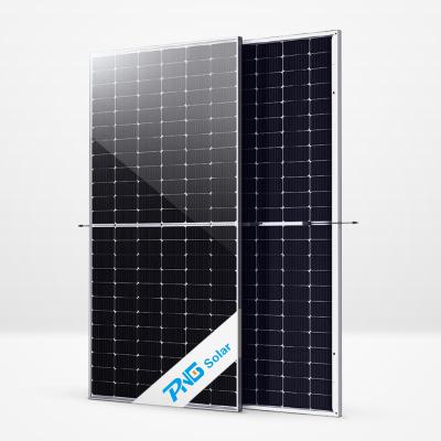 China Solar Power System PNG solar panel  Double Glass Half Solar Cell Mono PERC Bifacial 10BB 182mm 530w 540w 550W  PV Module with 30 warranty years for sale