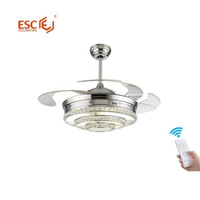 China Ceiling Fan 3 110v Led Remote Modern Decorative Silent Speed ​​Fan Invisible Light With Light for sale