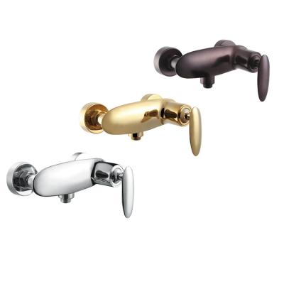 China Without Slide Bar 59% Copper Ceramic Cartridge Bathroom Tub Shower Faucet Gold for sale