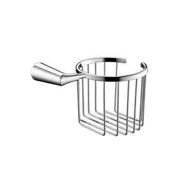 China Sustainable Large Size Chrome Finished Brass Bathroom Accessories Basket Rack for sale