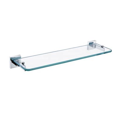 China Discount Price Simple Glass Shelf Bathroom Shower Stand Viable Bath Storage for sale