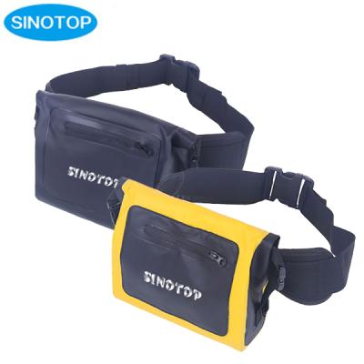 China Custom Water Proof PVC Tarpaulin Waterproof Nylon Waist Bag For Outdoor for sale