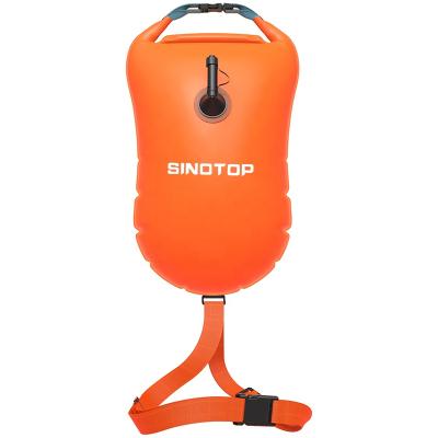 China Custom Tow Buoy Swim Buoy Triathlon Training Safety Inflatable Swim Buoy PVC Dry Bag Profession Float Free Water Swim Buoy Waterproof In The Sea for sale