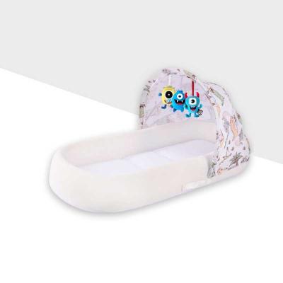 China Breathable Cartoon Baby Yard Baby Stuff Newborn Crib Oval Baby Hutch for sale