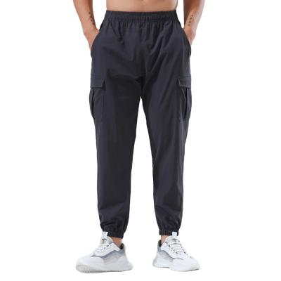 China Wholesale Custom Mens Cargo Jogger Nylon Workout Pants Breathable With Side Pockets For Men Multi Pocket Cargo Joggers Trousers for sale