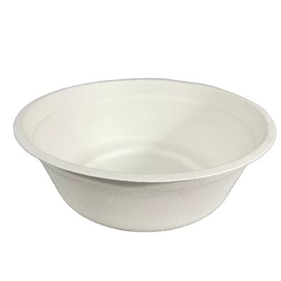 China Eco Friendly Biodegradable Disposable Wooden Bagasse Tableware Paper Pulp Bowl for sale