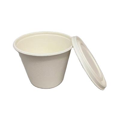 China 100% Custom Biodegradable Bagasse Disposable Tableware Biodegradable Logo Takeaway Soup Bowl for sale