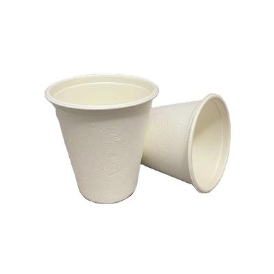 China 100% Biodegradable Wholesale Compostable Bagasse 8oz Drink Water Disposable Cup for sale